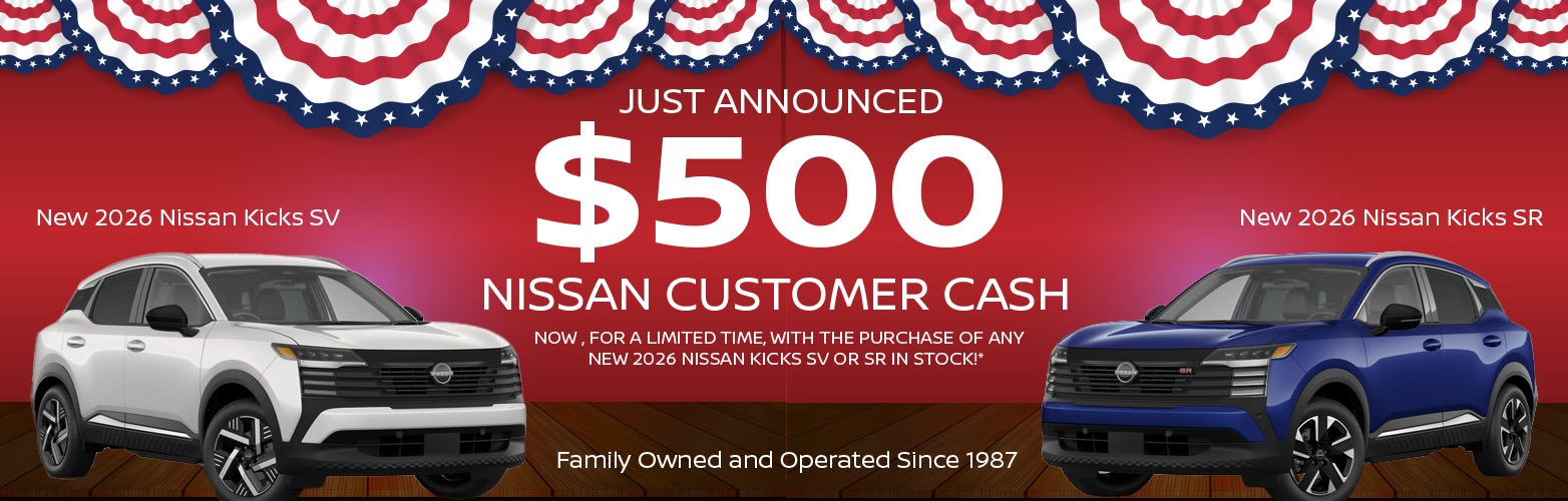 Nissan Kicks Customer Cash